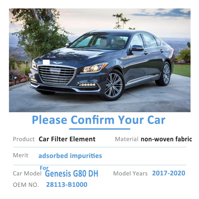 Для Genesis G80 Sport DH 28113-B1000 2017 2018 2019 2020 воздушный фильтр автомобильный высокого
