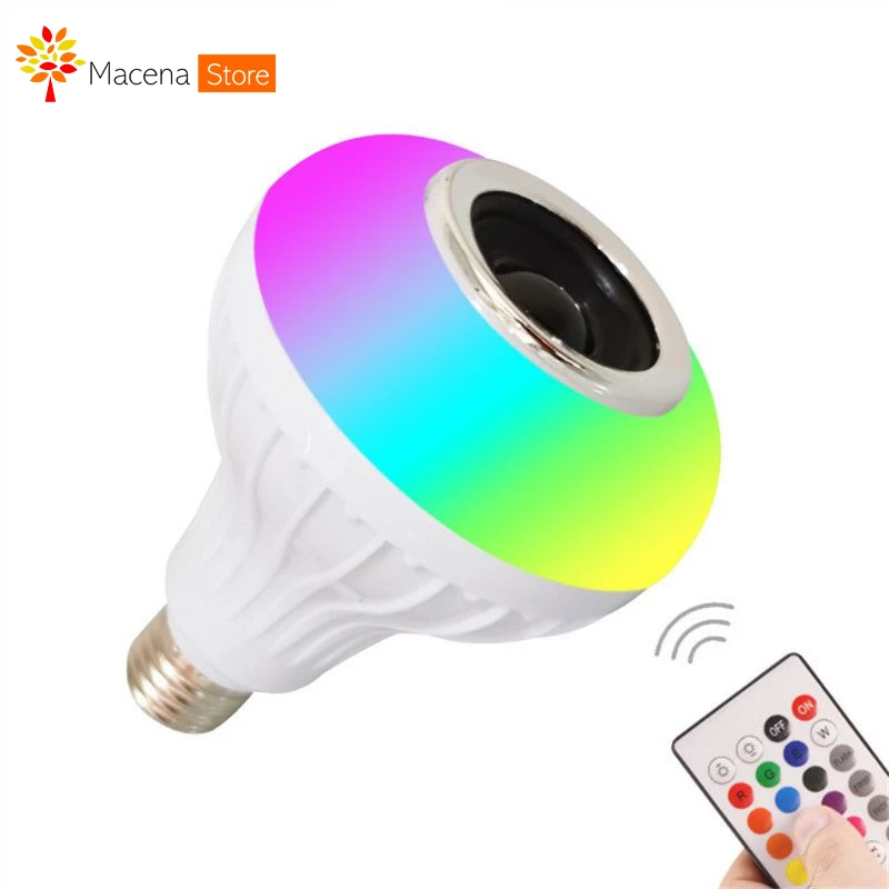 

Lâmpada LED Mágica Bluetooth Luminária Musical Colorida Ring light Balada