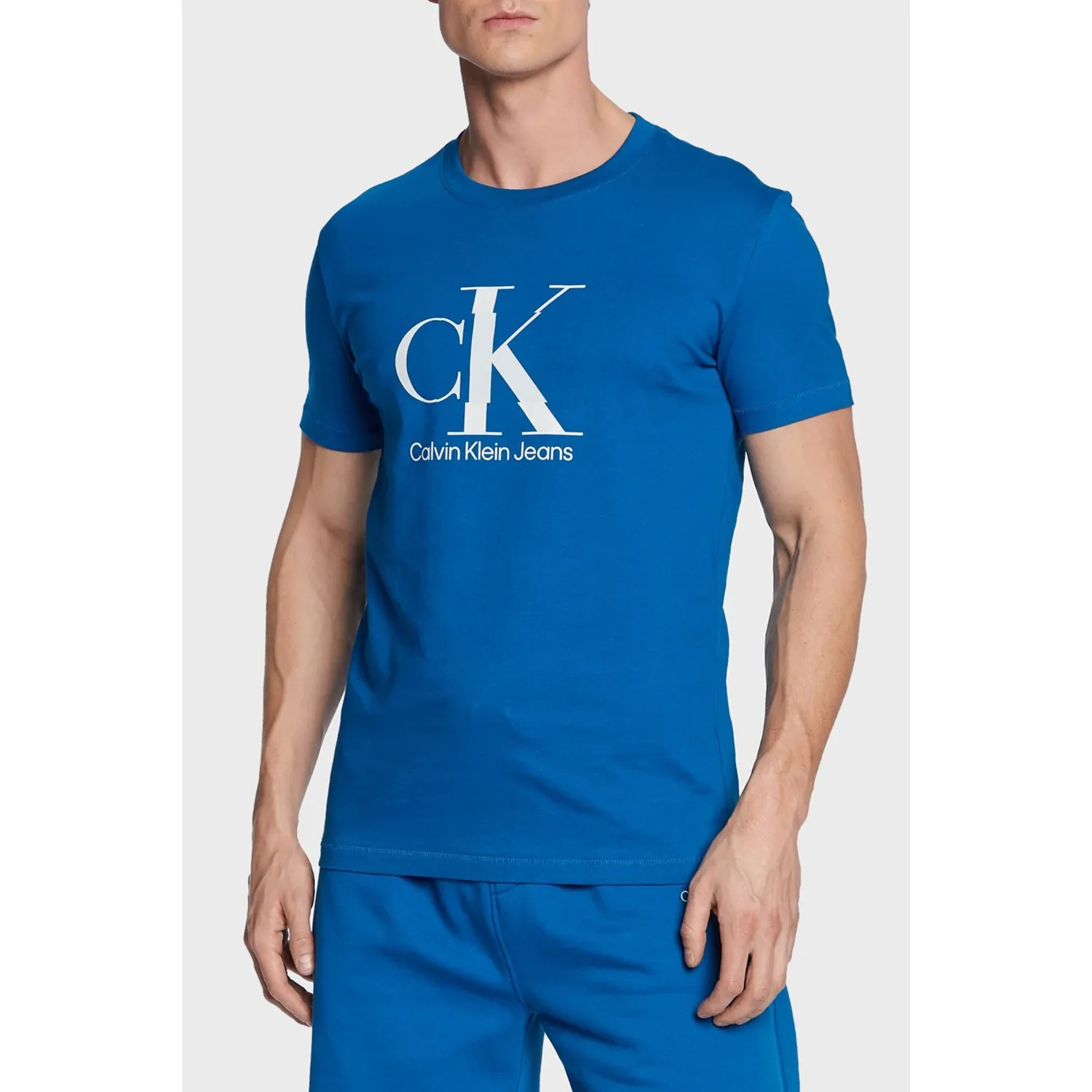 Calvin Klein Синяя мужская футболка
