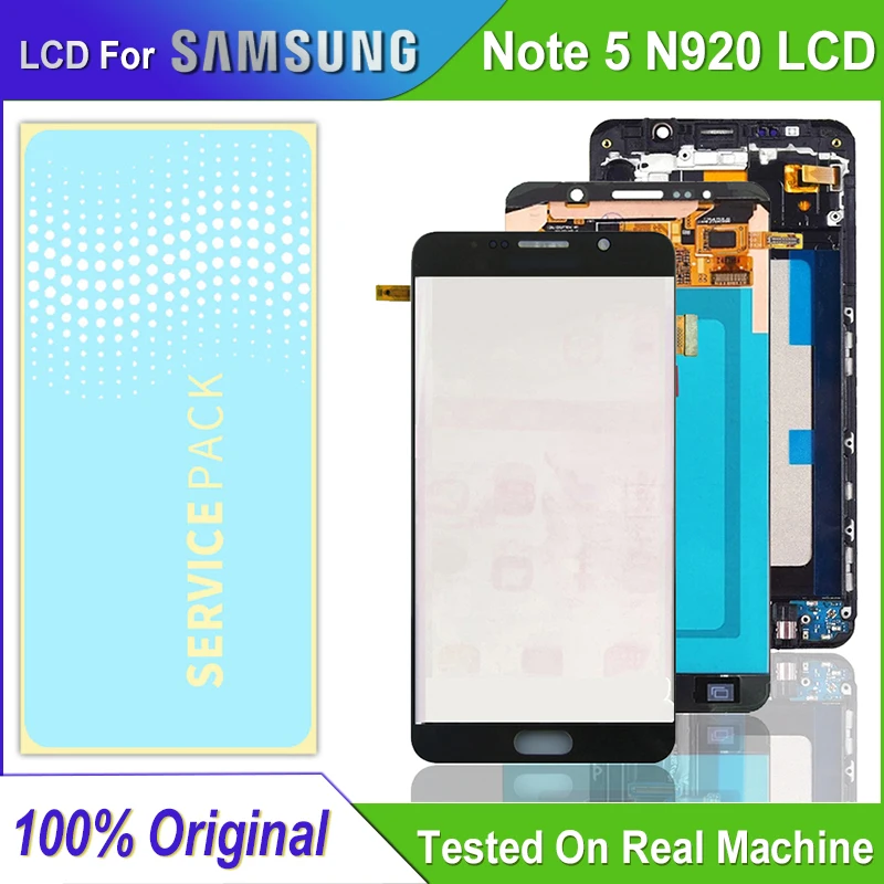 Оригинальный ЖК-дисплей 5 7 &quotдля Samsung Galaxy Note N920 сменный ЖК-экран с дигитайзером в