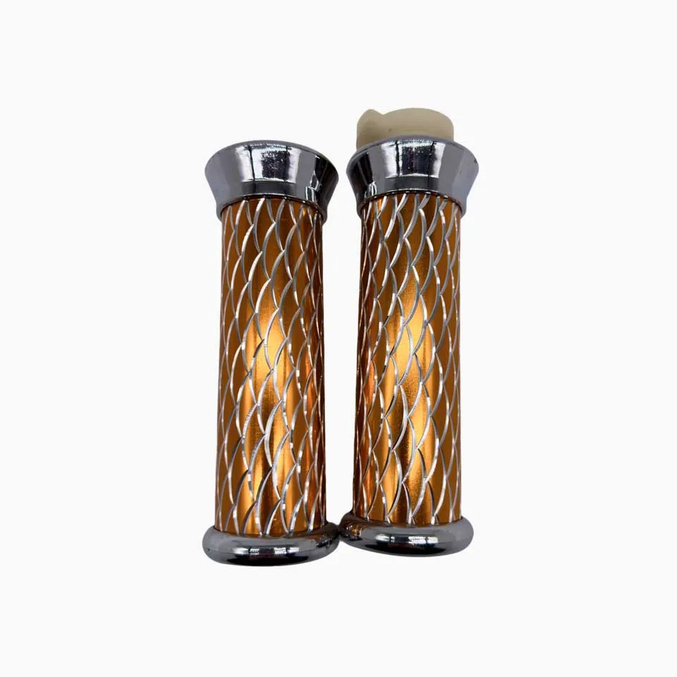 Ручки руля на мотоцикл: Иж Ява Восход Минск (декоративная желтый металл)