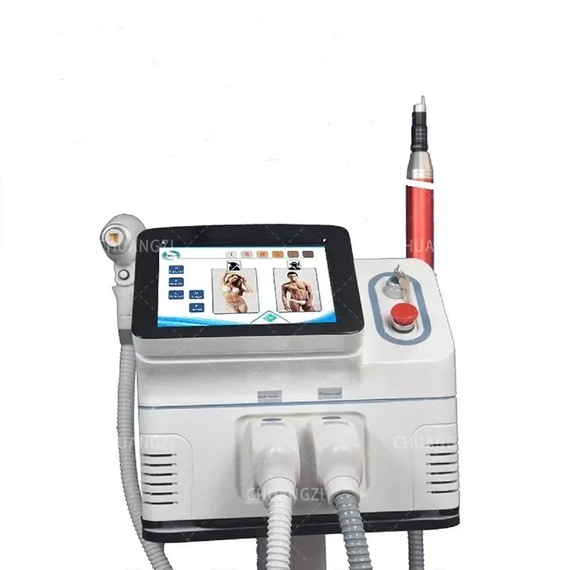 

2023 Newest Portable 2 in 1Laser Machine For Hair Removal Tattoo Removal 532nm 1064nm 1032nm Skin Tightening