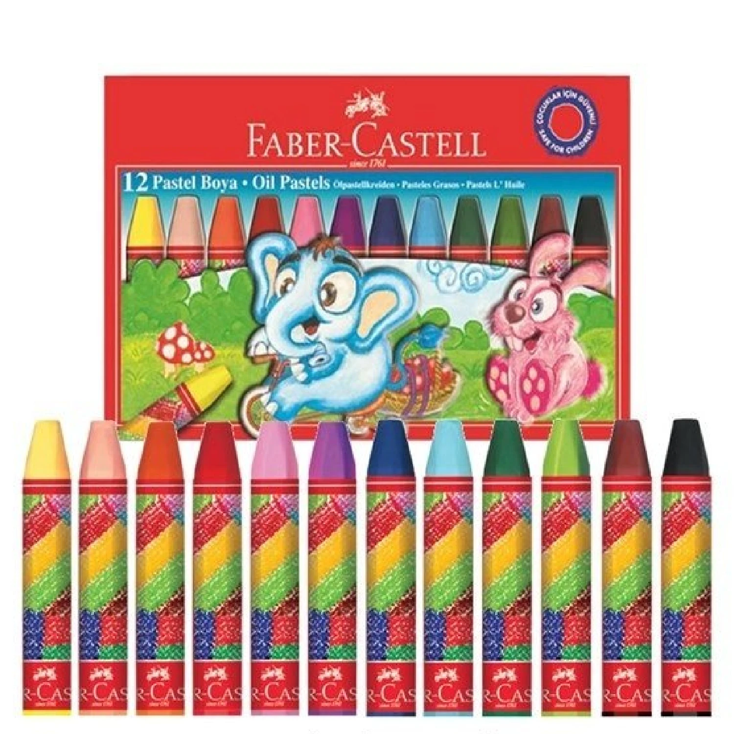 Детский набор для рисования Faber Castell с фотоэлементами 4 упаковки 48 шт. (12 каждого