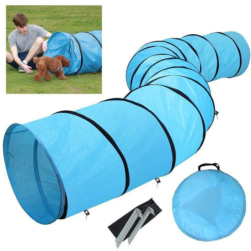 Pet Tube Cat Tunnel Collapsible Play Toy Indoor Outdoor Puppy Toys For Puzzle Exercising Hiding Training Crawling Tunnel
