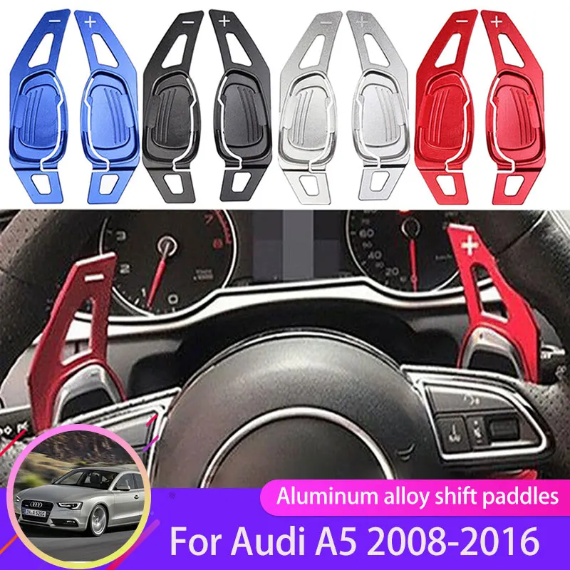 

Алюминиевое Автомобильное рулевое колесо DSG, рычаг переключения передач для Audi A5 8T 2008 ~ 2016 переключатель передач, Удлинительный чехол, рычаг ...