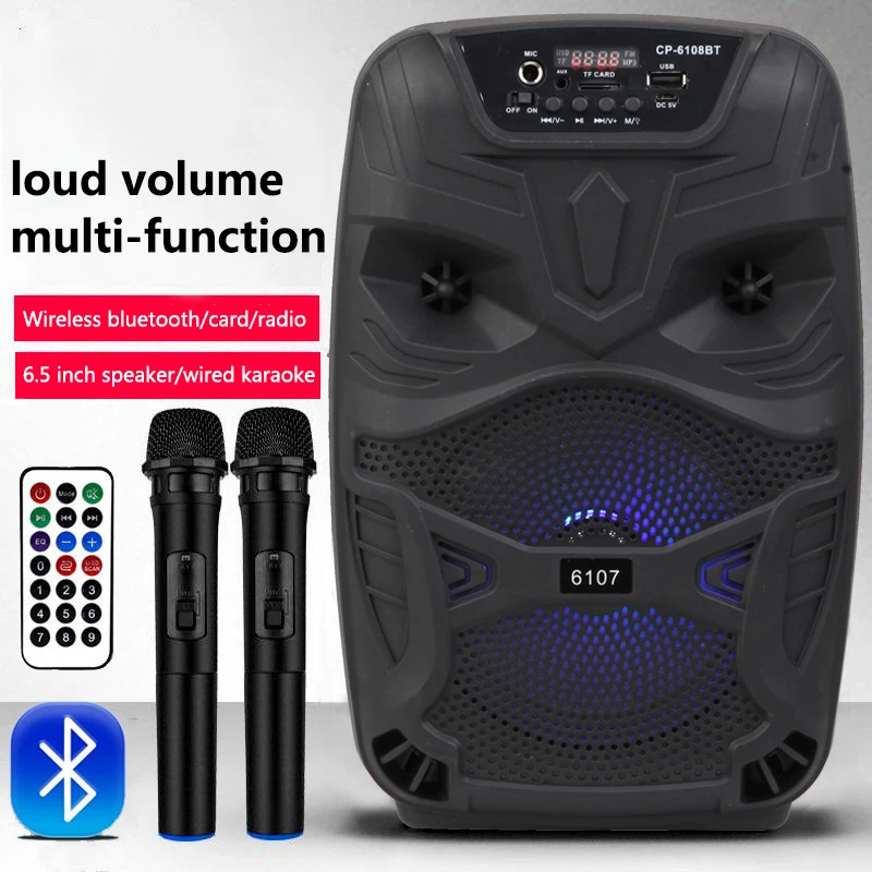 

6.5 inch bluetooth speaker portable portable wireless audio outdoor bluetooth k song audio subwoofer