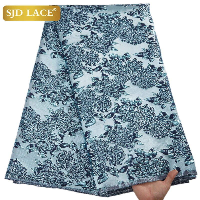 

SJD LACE French Brocade Lace Fabric High Quality Jacquard Lace Fabric Embroidery African Lace Fabric Jacquard for Sewing A2901