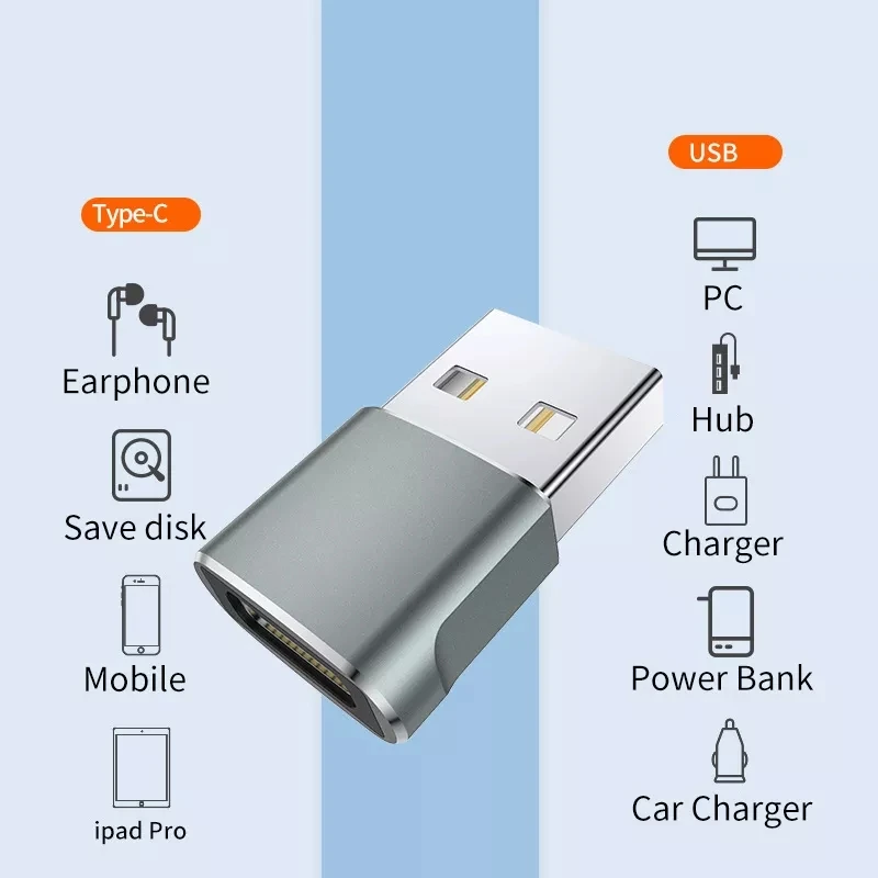 

USB C Female to USB Male Adapter Type A Charger Converter For Apple iWatch Watch Series 7 8 SE iPhone 11 12 13 14 Plus Pro Max