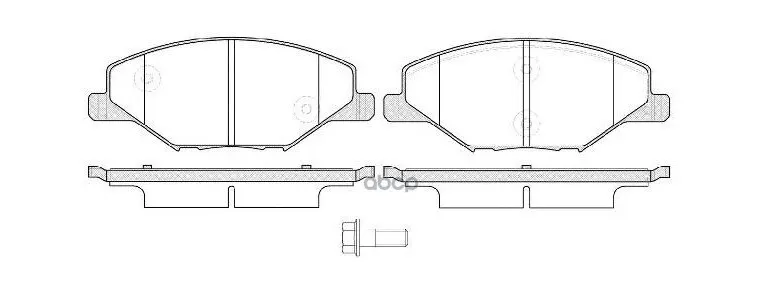 1553 00_колодки Дисковые Передние!131,6х17,7х52,2 Skoda Fabia 1.2, Vw Polo Rus 1.6 12 Remsa арт. 1553.00