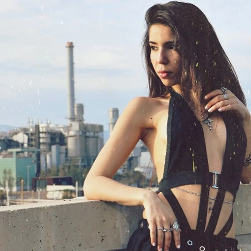 Wholesale 2022 Summer New Halter Neck Sleeveless Backless Hollow Out Sexy Fun Women's Jumpsuit
