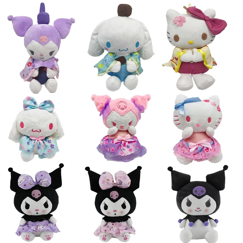 

Sanrio Cartoon Stuffed Toy My Melody Kuromi Kt Cat Cinnamorol Kawaii Cute Plush Home Decor Anime Plush Doll Toys Christmas Gift