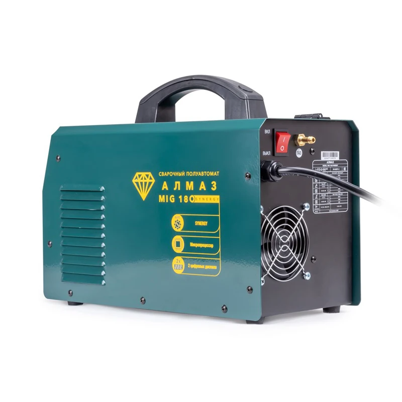 Сварочный полуавтомат Алмаз MIG 180 SYNERGY (FoxWeld) 3 в 1: MIG-MAG/MMA/TIG |
