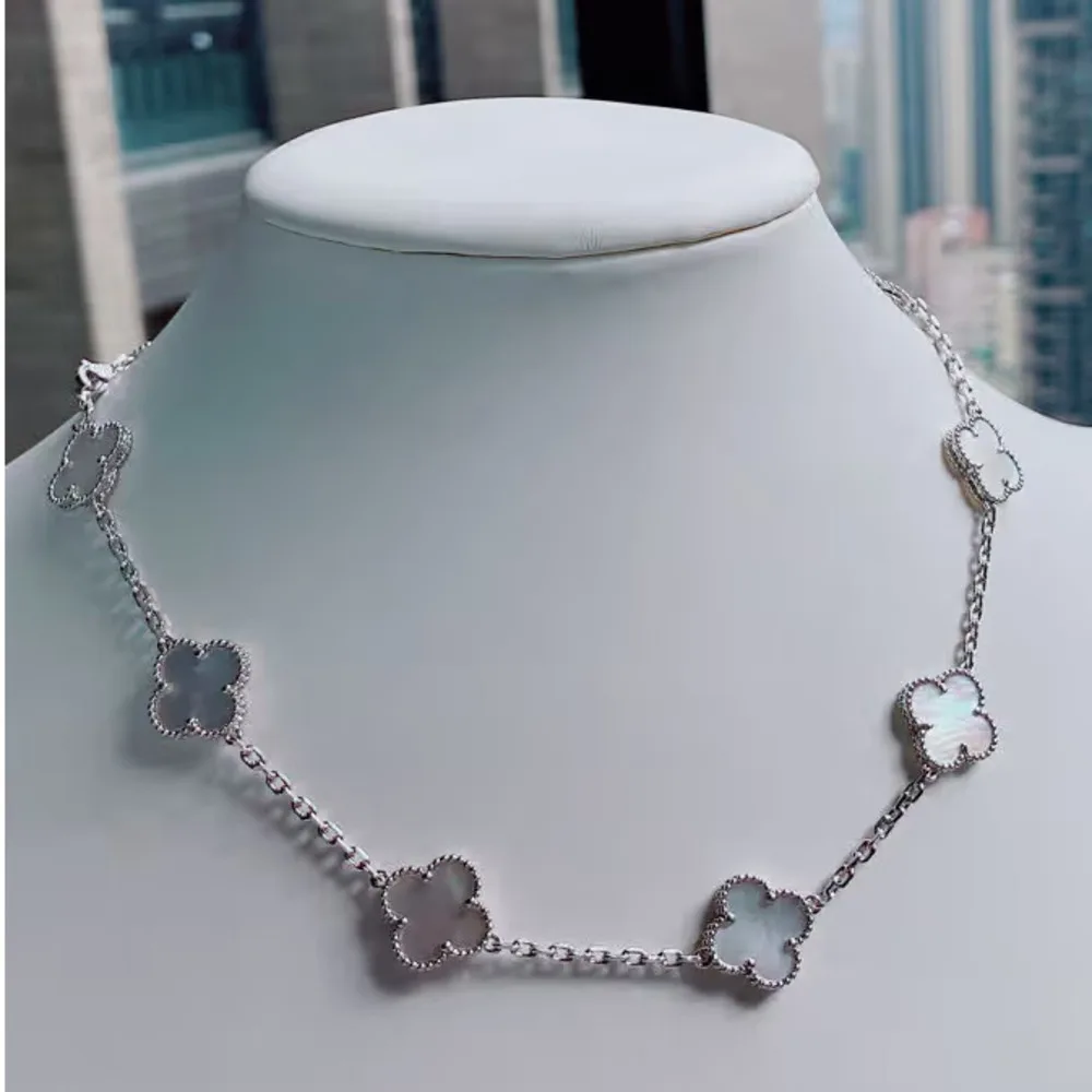 В Стиле модного изысканного женского ожерелья VAN CLEEF&ARPELS, ювелирные изделия в форме клевера, винтажное ожерелье Alhumbra, Подарочная копия 1v1