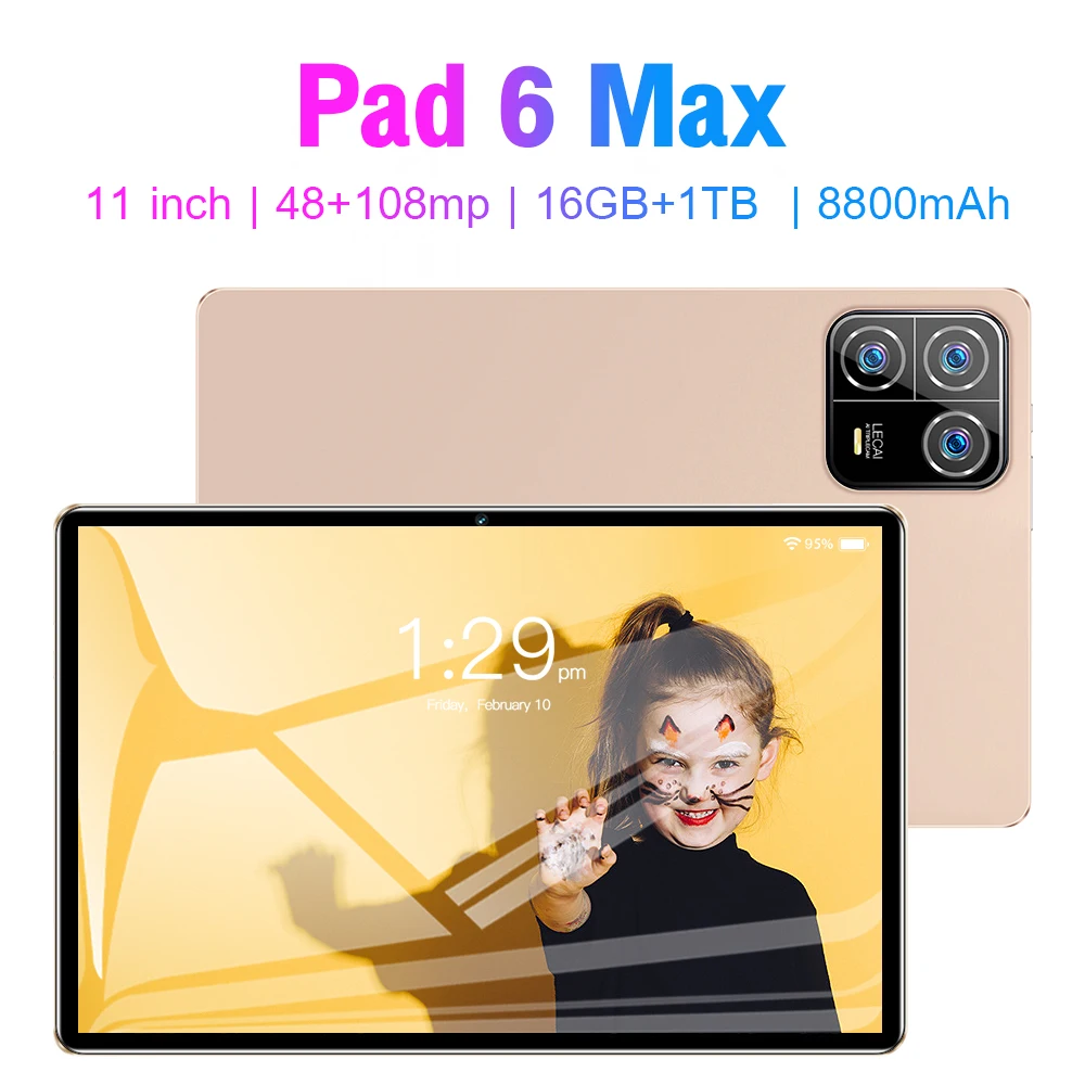 Горячая модель планшета в стиле Xiaomi Pad 6 Max 5G черная задняя крышка из магниевого