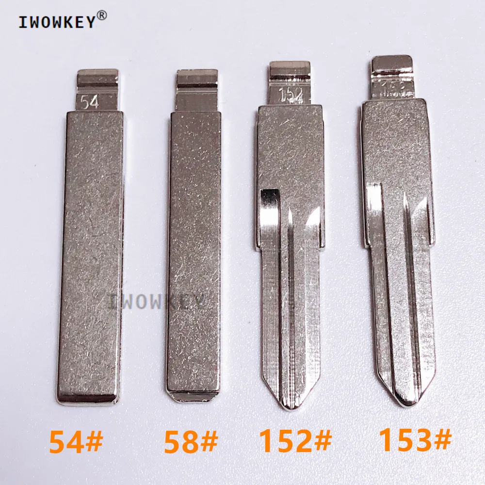 

10pcs #53 #54 #58 #152 #153 KD/VVDI Remote Key Blade Blank VAC102 VA2 HU83 For Lada Renault Megan Dacia Clio Duster
