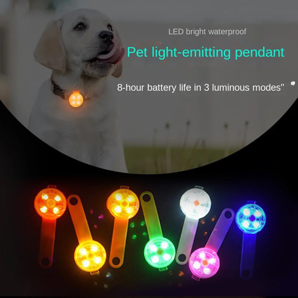 

Pet Luminous USB Rechargeable Night Dog Anti-Lost Pendant Led Highlight Silicone Dog Tag Collar Multifunctional Ornament