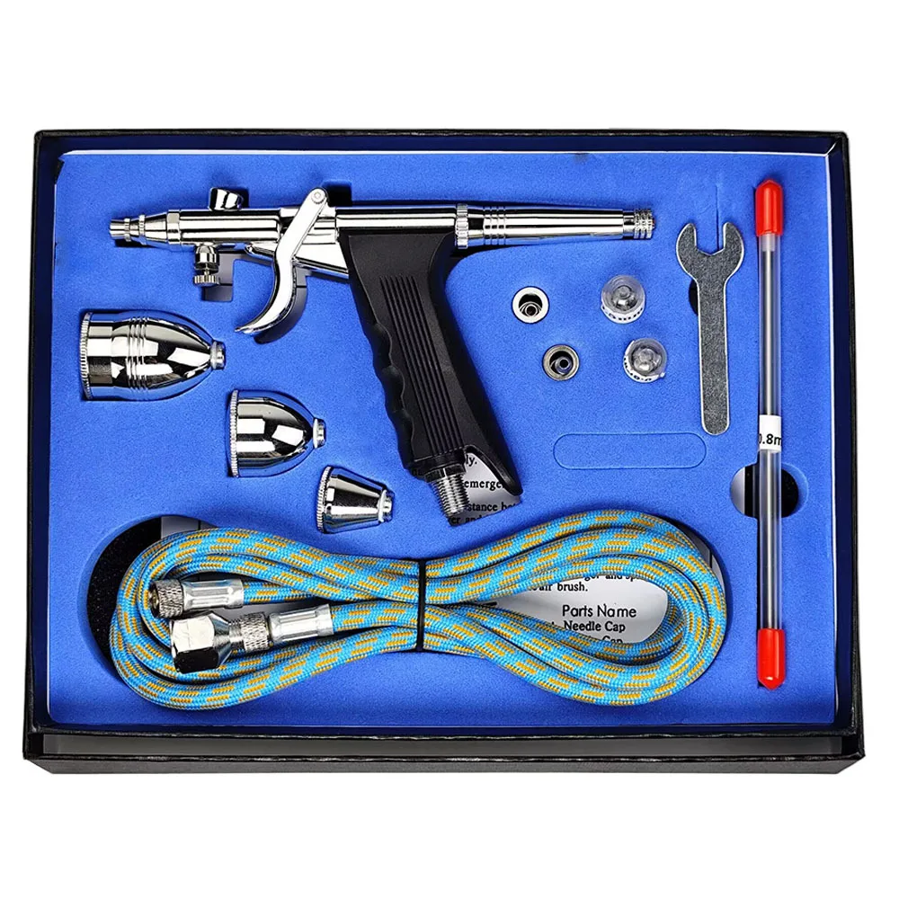 Мини-распылитель гравитационный аэрограф 0,3/0,5/0,8 мм