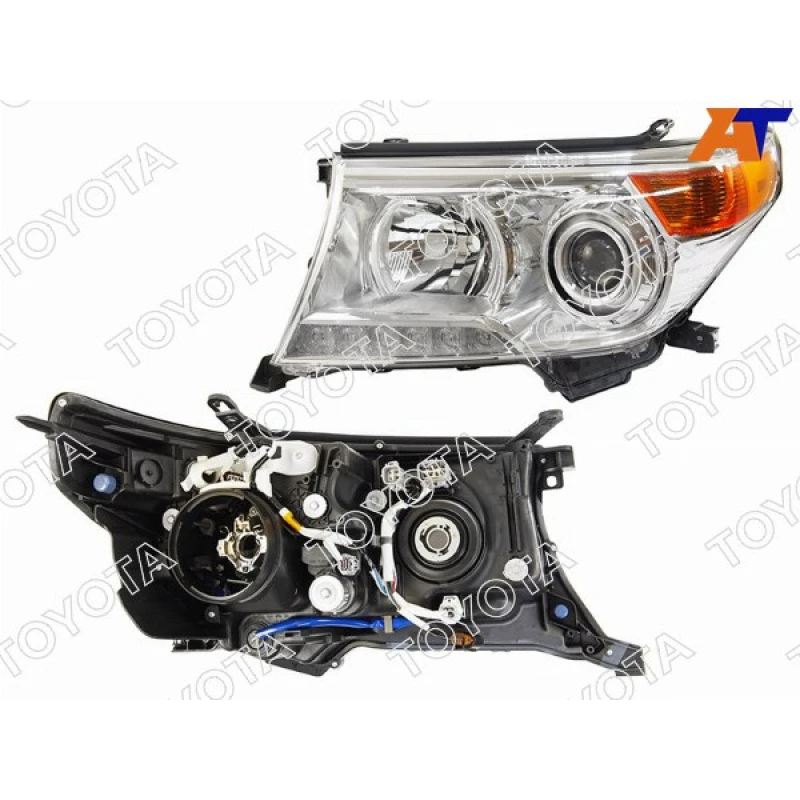 Фара левая для Toyota Land Cruiser 200 рестайлинг 2012-2015 TOYOTA 81185-60F30, Тойота Ленд Крузер Фары Автооптика Toyota автомо