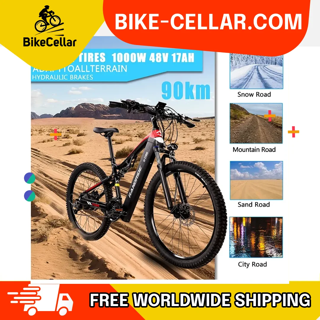 

EU Warehouse 2023 NEW Electric Bike1000W 48V Mountain Bike Electric Bicycle For City 27.5 Inch Ebike Lithium BatteryTravel ebike