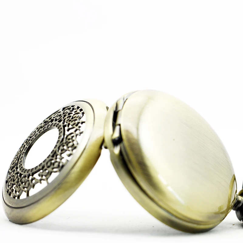 Mechanical Hollow Skeleton Vintage Pocket Watch Automatic Arabic Numerals Display Chain Necklace Pendant Gift карманные часы