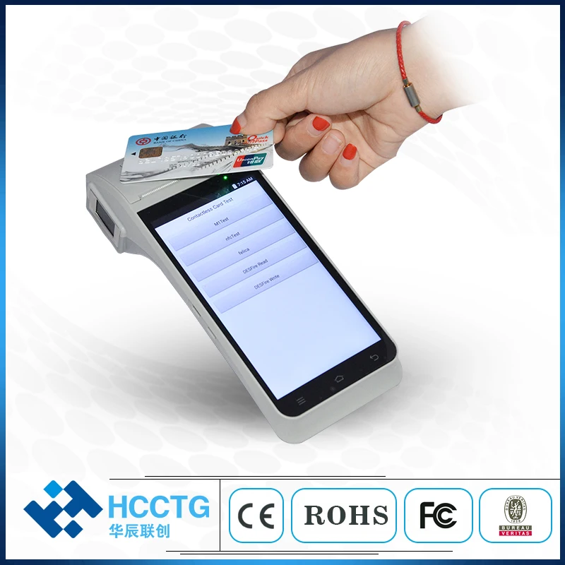 

Беспроводная NFC Android POS-машина для печати купюр с интеллектуальной обработкой POS-терминал со сканером Z91