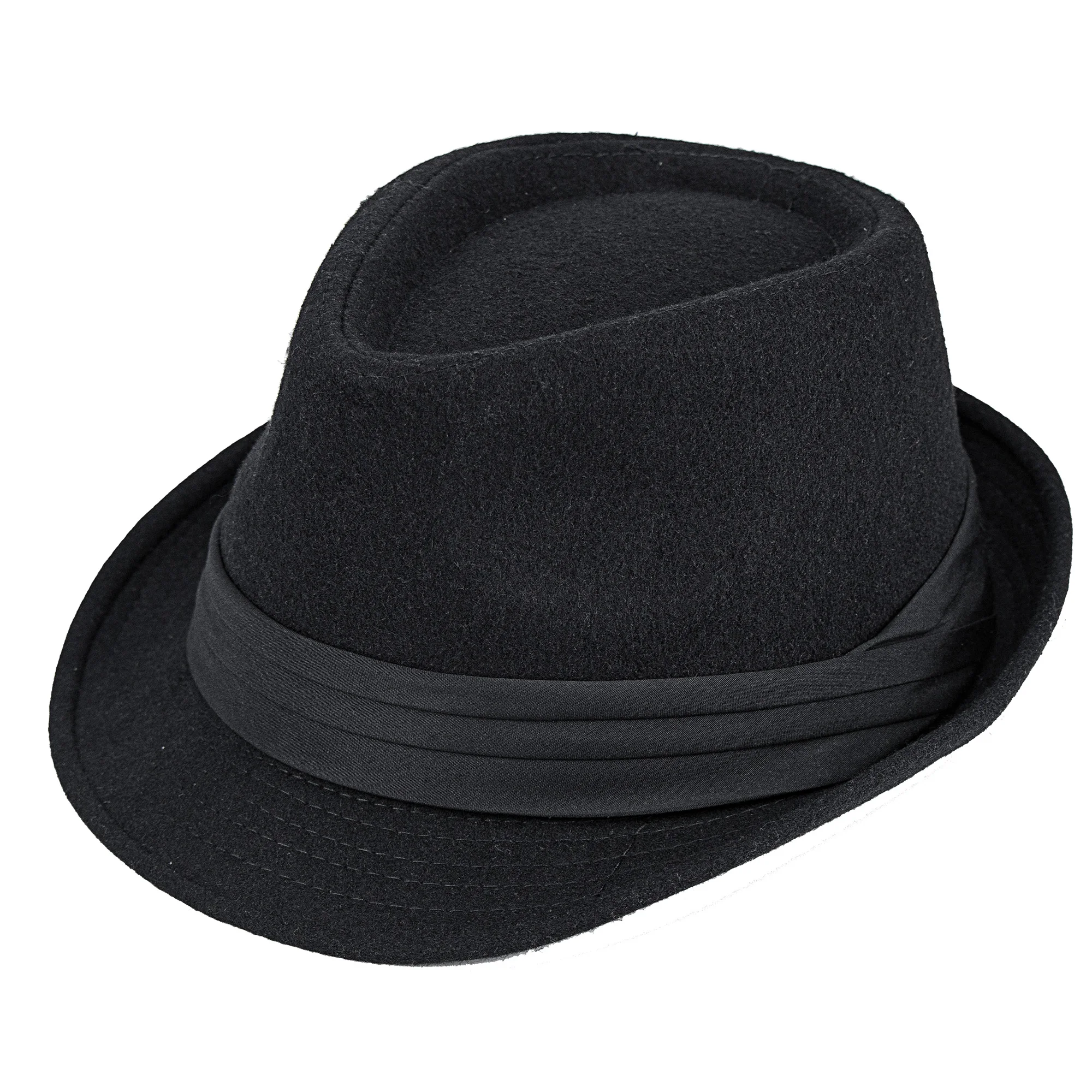 

New Classics Autumn 2022 Winter Short Brim Felt Fedoras Hat Men panama Vintage top sombrero trilby mens hats gentleman fedora