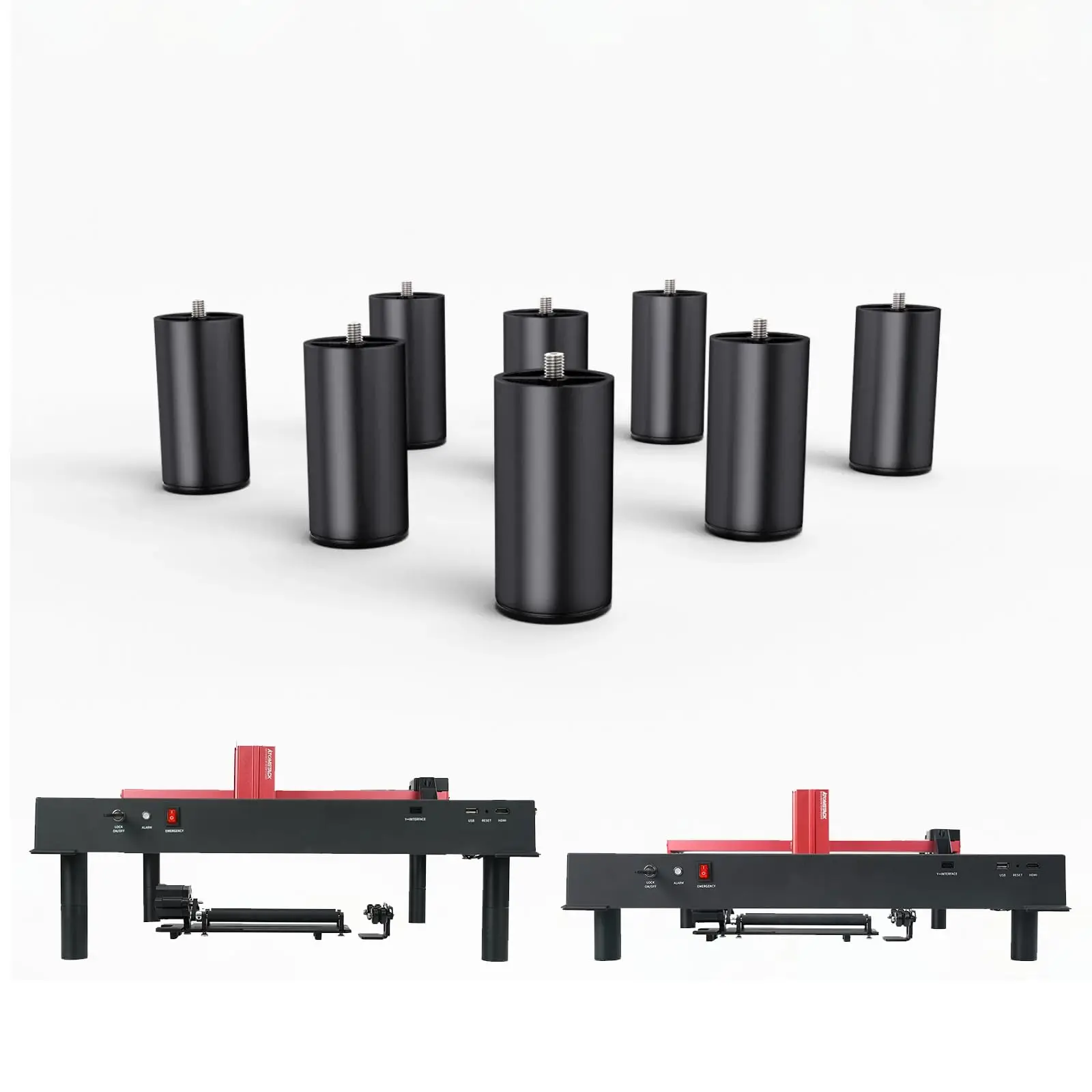 Набор из 8 поднятых ножек Atomstack для A6 X6 A12 X12 A24 X24 PRO машина лазерной гравировки