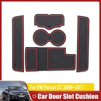 car door groove anti dirty mat for volkswagen vw passat cc 20092017 non slip pads slot hole pads rubber coaster car accessories