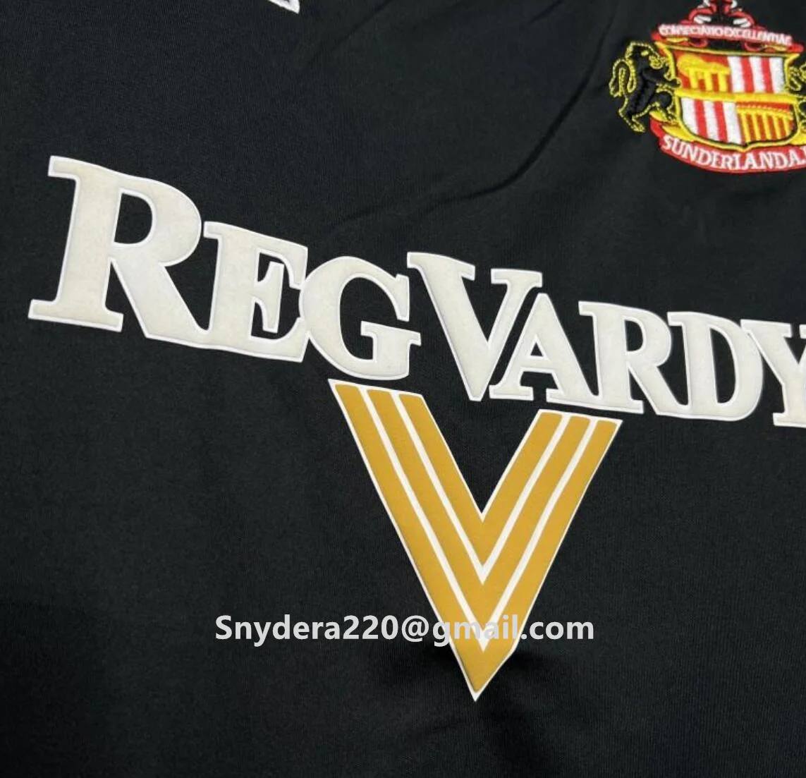 Ретро 05/06 Sunderland Away Черные быстросохнущие тренировочные рубашки
