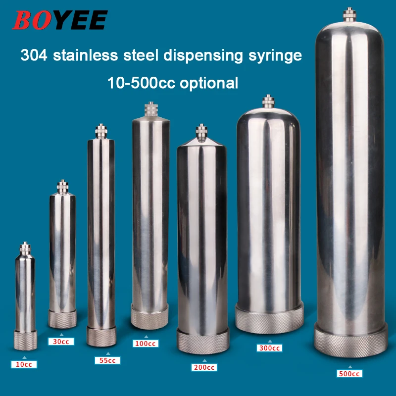 

Free Shipping Industrial Stainless Steel Dispensing Syringe High Temperature Syringe Metal Sleeve