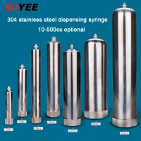 free shipping industrial stainless steel dispensing syringe high temperature syringe metal sleeve