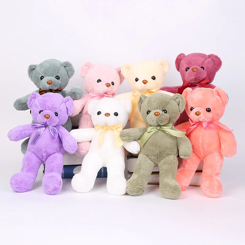 

30cm Lovely Soft Teddy Bear Plush Toy Stuffed Animals Toy Playmate Soothing Doll PP Cotton Kids Toys Christmas Birthday Gifts