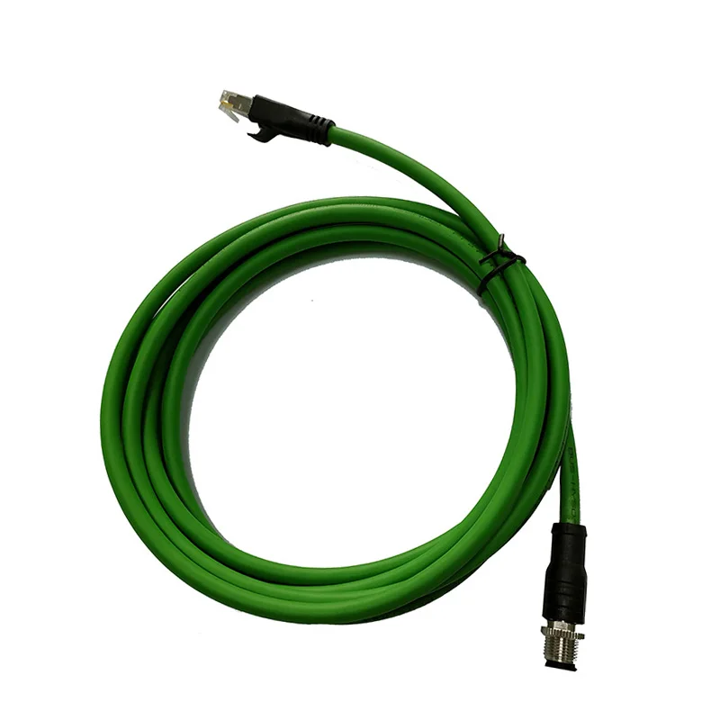 Asenbo M12 4Pin D Code to RJ45 Male Cable Connector Profinet Cables Cat5e Ethernet Line Flexible for Router Industrial Equipment on. Асенбо M12 4-контактный разъем D-кода на RJ45 мужской разъем кабеля Профинет кабели Cat5e Ethernet линия гибкая для роутер
