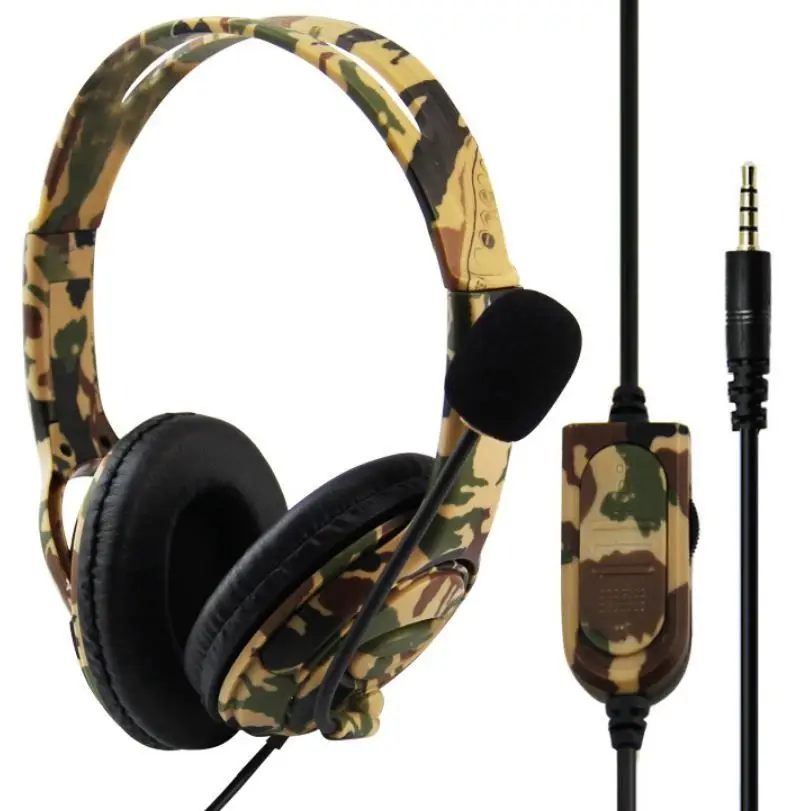 Гарнитура проводная Gaming Headset Green Camouflage (Зеленый камуфляж) (P4-890 PRO) | Электроника