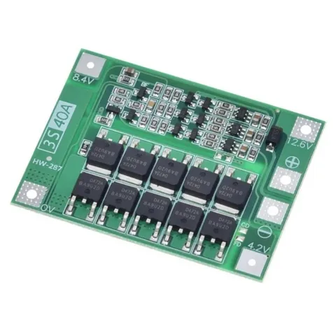 Плата защиты BMS 3S 4S 40A 60A, с балансировкой, для сборок аккумуляторов шуруповёртов