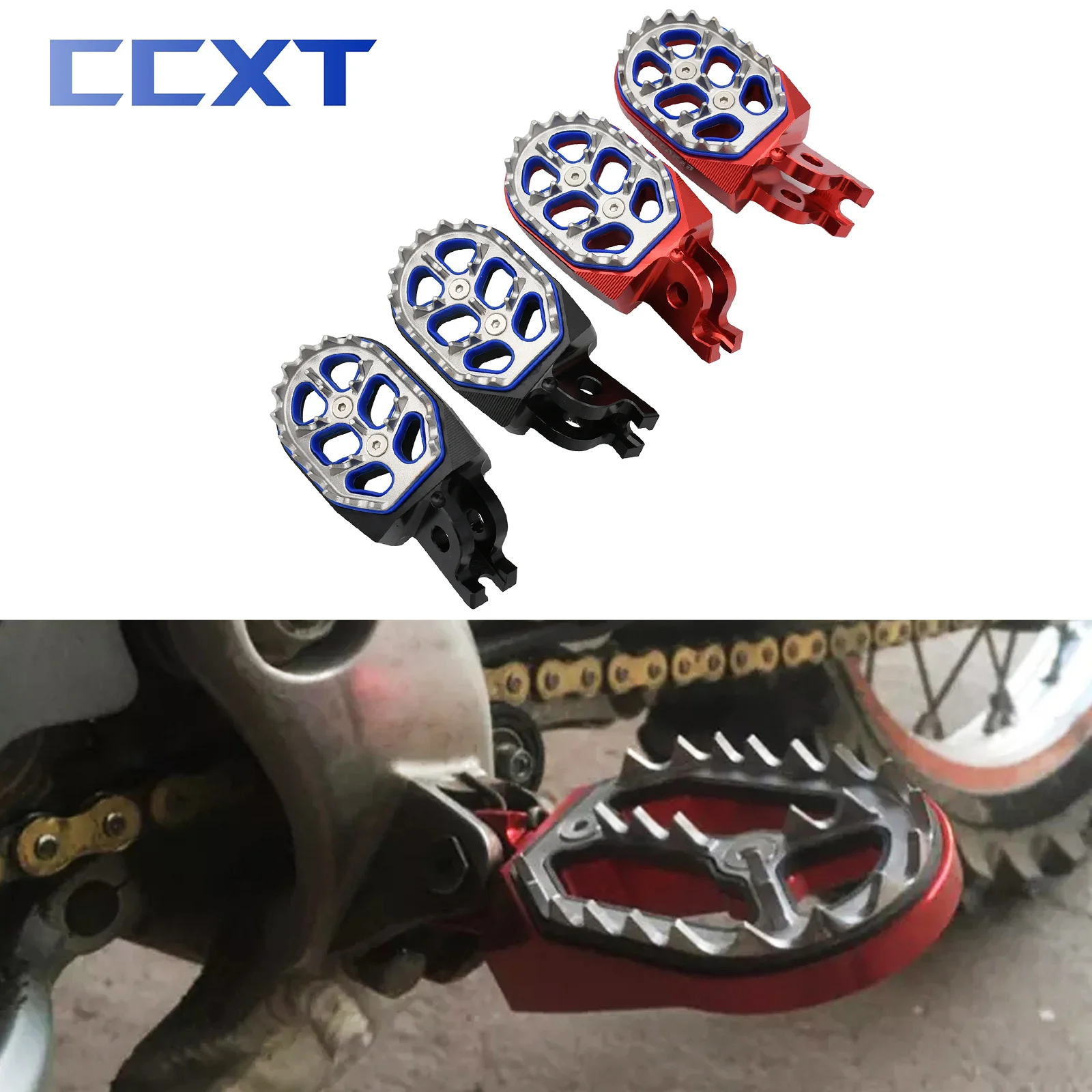 

CNC Rests Pedals Foot Pegs Footpegs For Honda CR125 CR250 CR CRF 125 250 150R 250R 450R 250X 450X 2002-2016 2017 2018 Universal