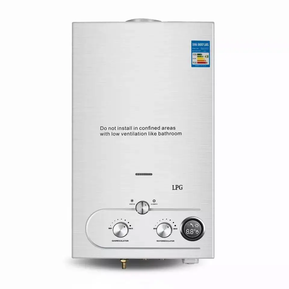 Tankless 6L Hot Water Heater Propane Gas LPG On-Demand Digital Control