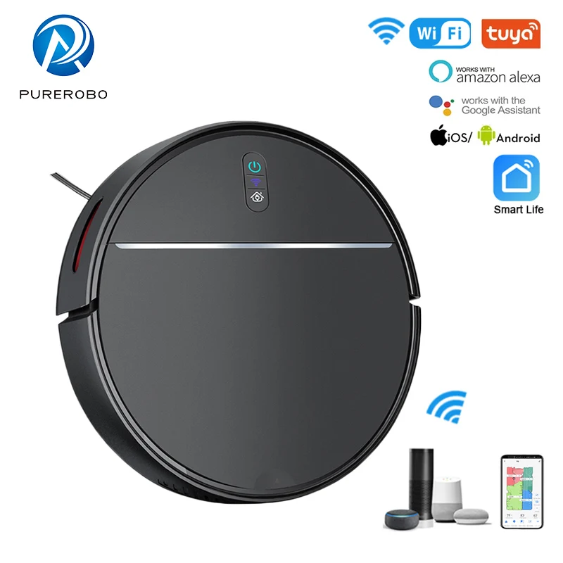

PUREROBO V32S Robot Vacuum Cleaner Sweep Dust Mopping Vacuuming 3 in1 Cleaning Robot Smart App Alexa/Google Home Voice Control