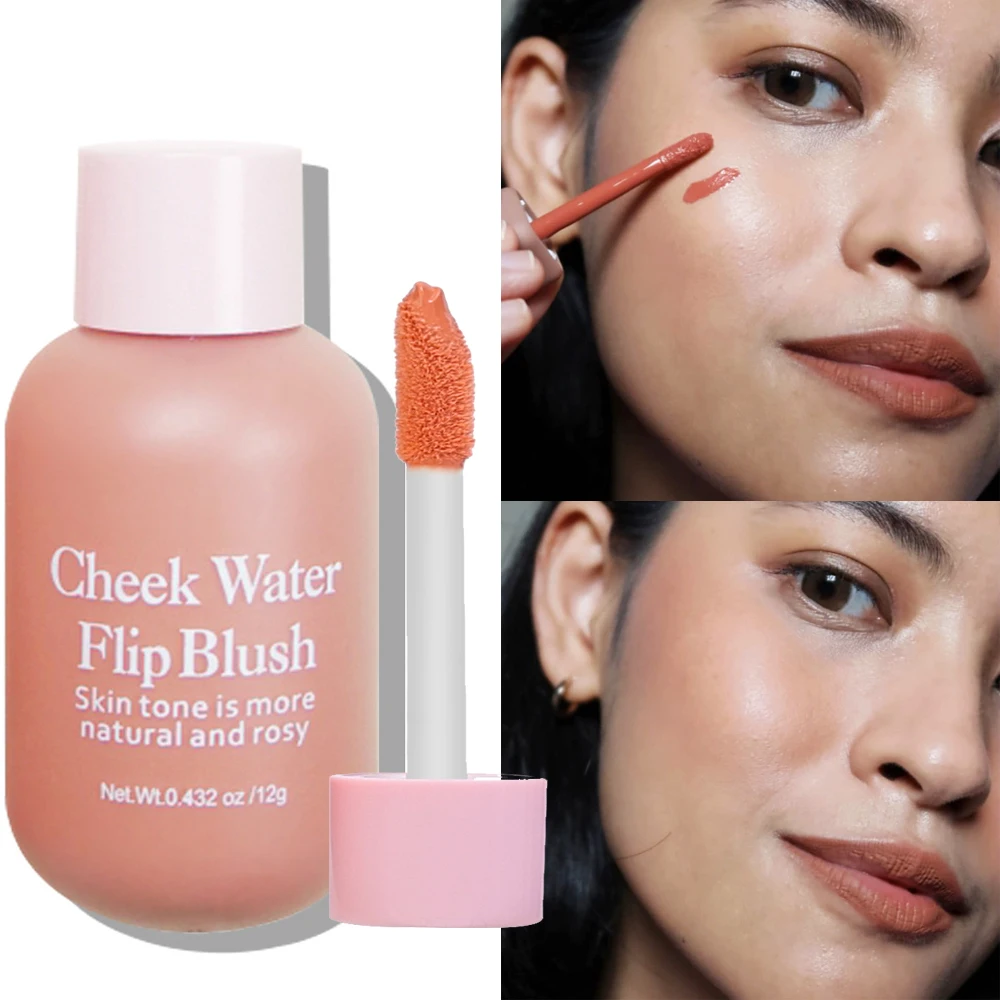 Мини-румяна стойкие натуральные жидкие бриллиантовые румяна водостойкие Румяна