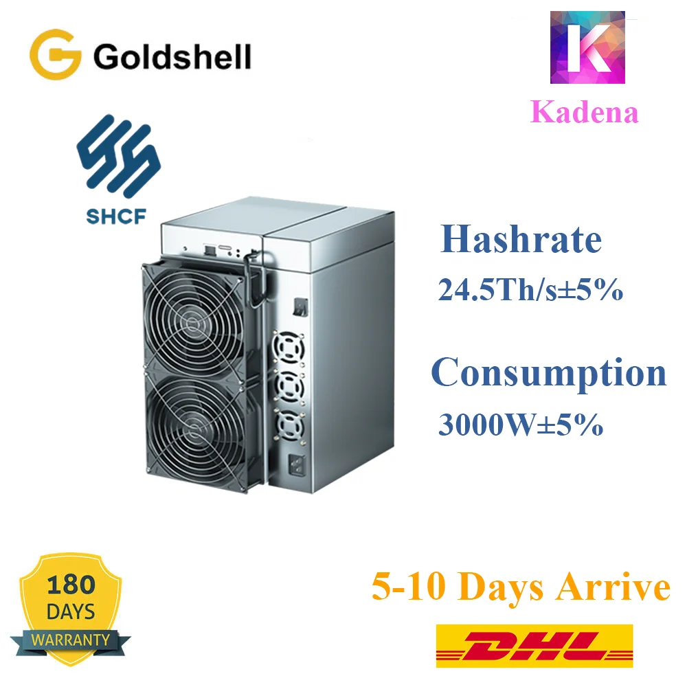 

Купите 3 и получите 2 бесплатно в наличии новые Goldshell KD5 Pro KDA Kadena Miner Hashrate 24.5Th/s 3000W