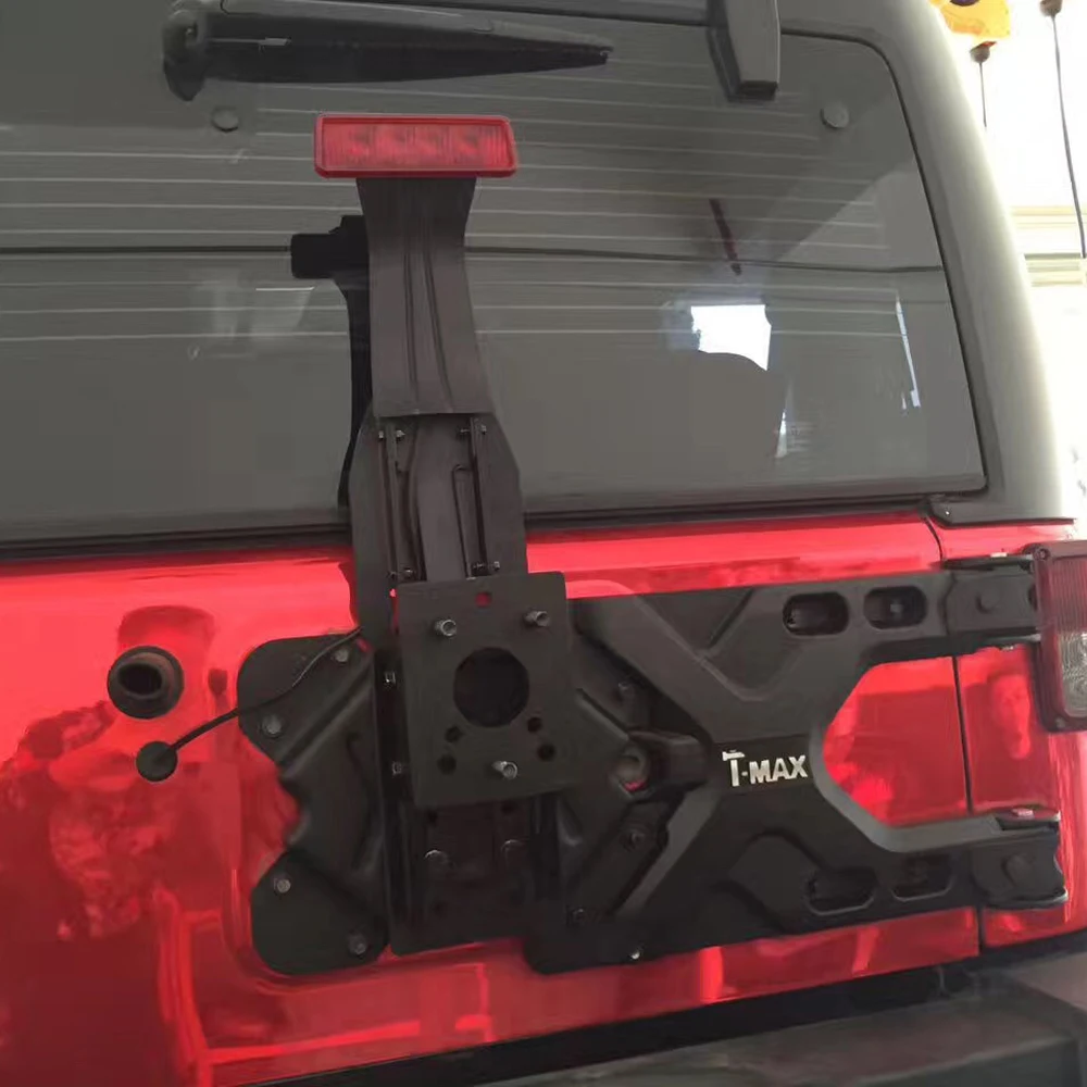 

SXMA TMAX HD Teraflex Hinged Carrier & Adjustable Spare Tire Mounting Kit Aluminum for Jeep Wrangler JK JKU 2007-2017 1Set