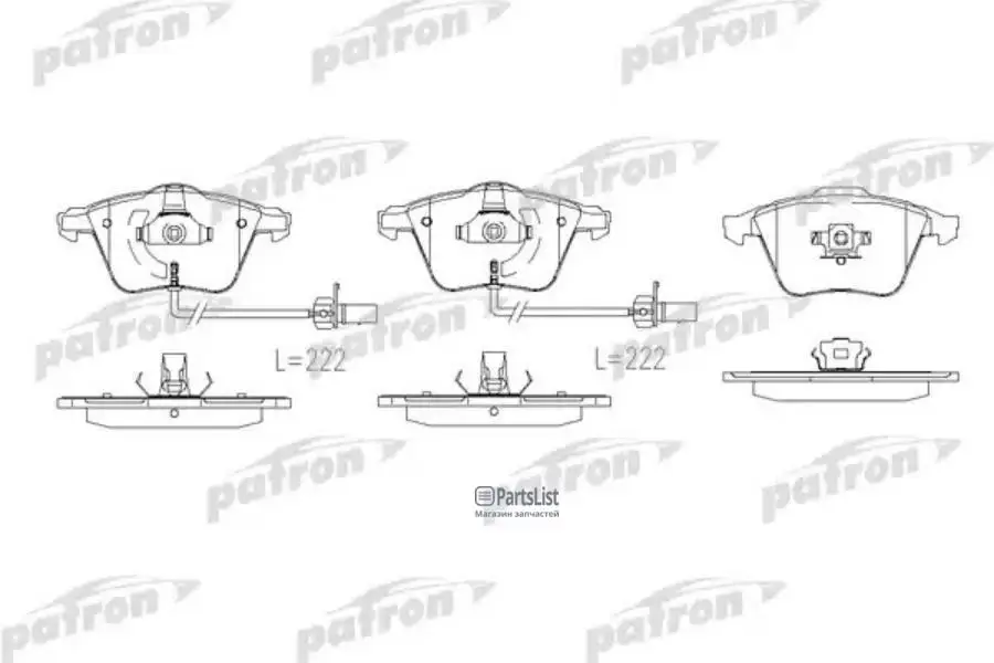 PBP1629 Колодки тормозные дисковые передн AUDI: A4 01-04, A4 04-, A4 Avant 01-04, A4 Avant 04-, A6 04-, A6 Allroad 06-, A6 Avan (art.: 3920c117ff412) - 3920c117ff412