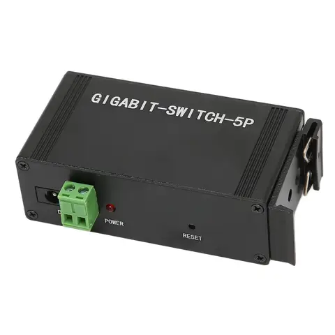 5-портовый гигабитный Ethernet-коммутатор Полнодуплексный 10-100-1000 М из алюминиевого сплава, компьютерные сетевые коммутаторы