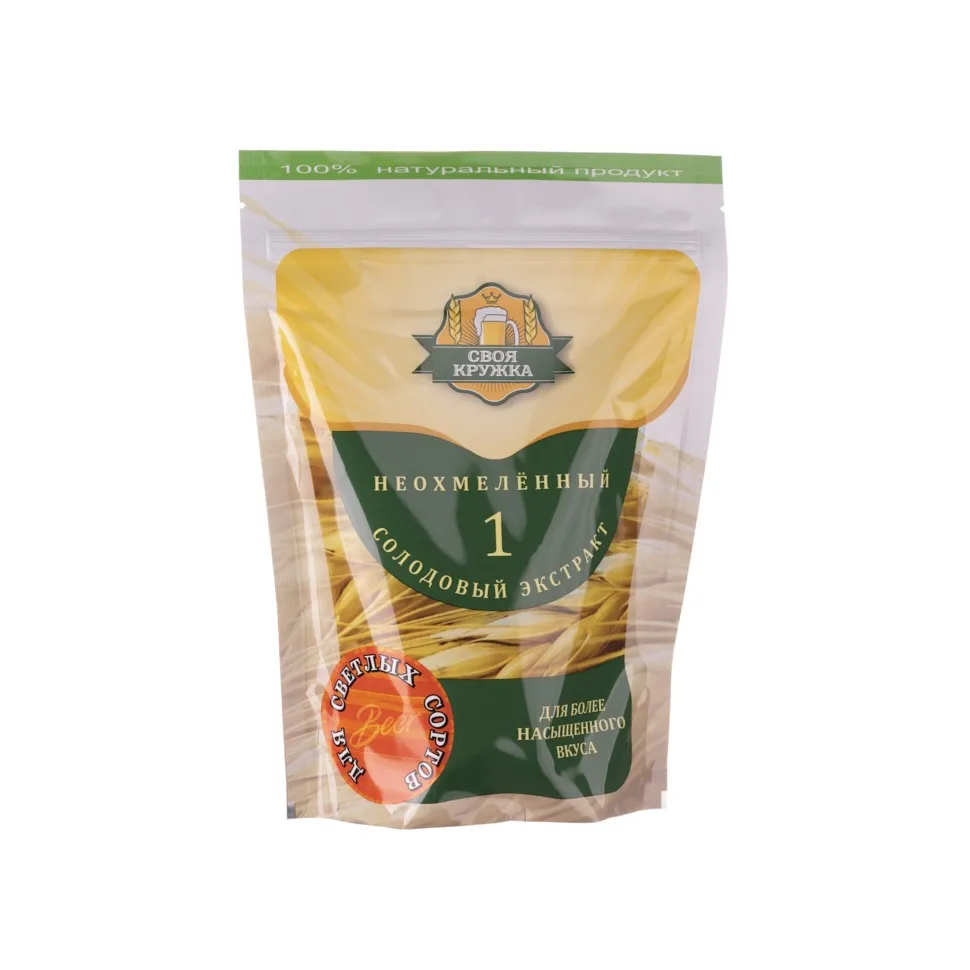 Неохмеленный солодовый концентрат Своя Кружка Светлый 1 кг |