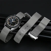 20mm 22mm stainless steel strap for omega seamaster 300 diving 007 agent series business mens fashion watch accessories