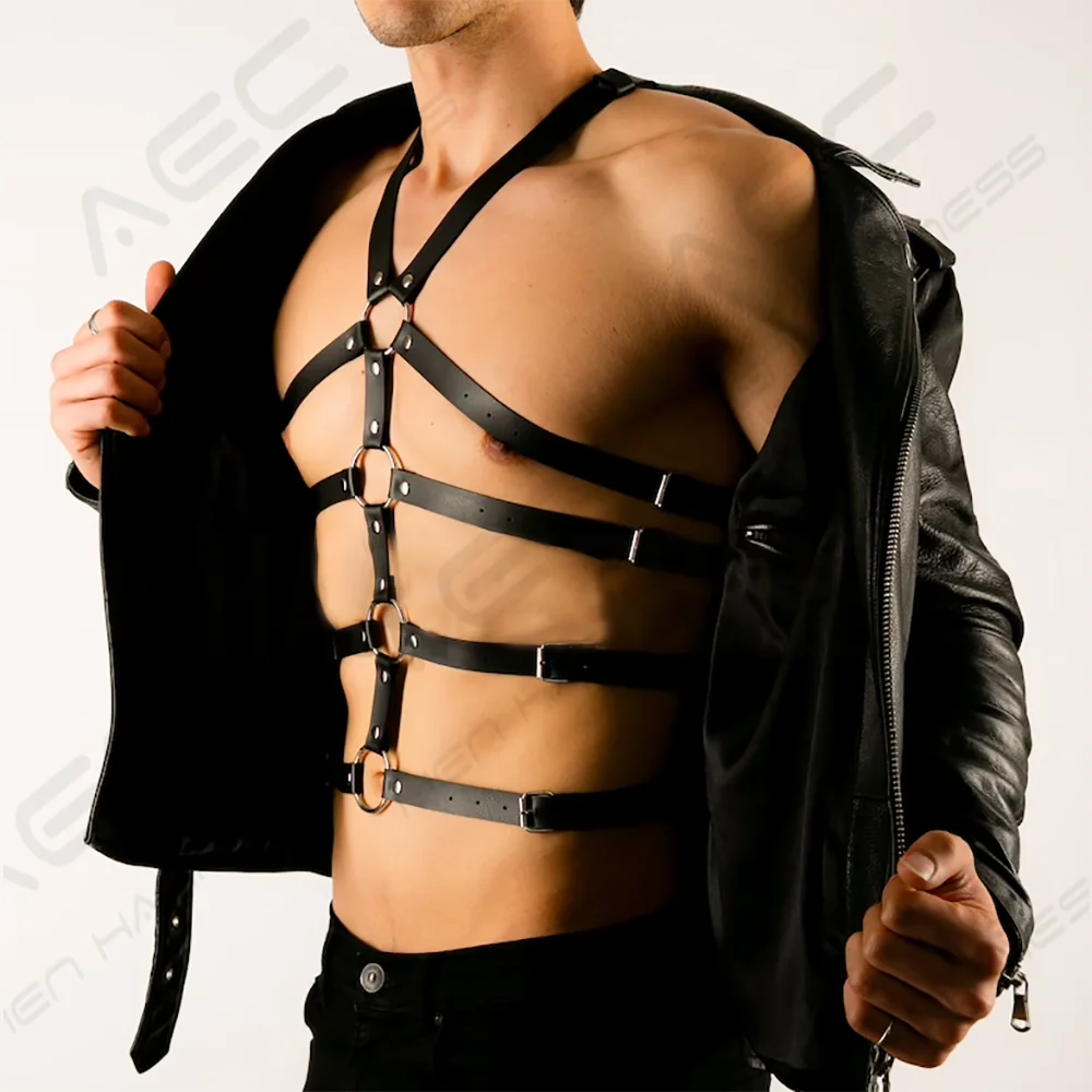 

Мужской ремень из ПУ кожи, с ремнем на плечо