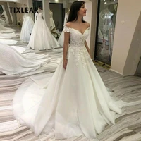 yeeh princess off the shoulder wedding dress elegant lace appliques robe de soire classic sweetheart mariage bridal ball gown