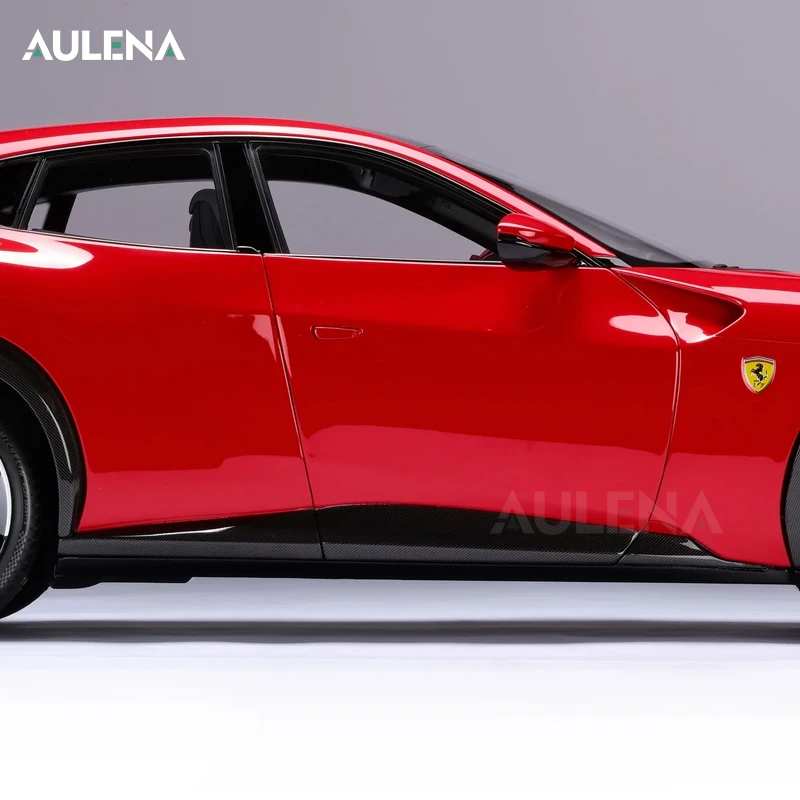 Aulena OEM сухие карбоновые боковые юбки для Ferrari puroкрови передние утки передний