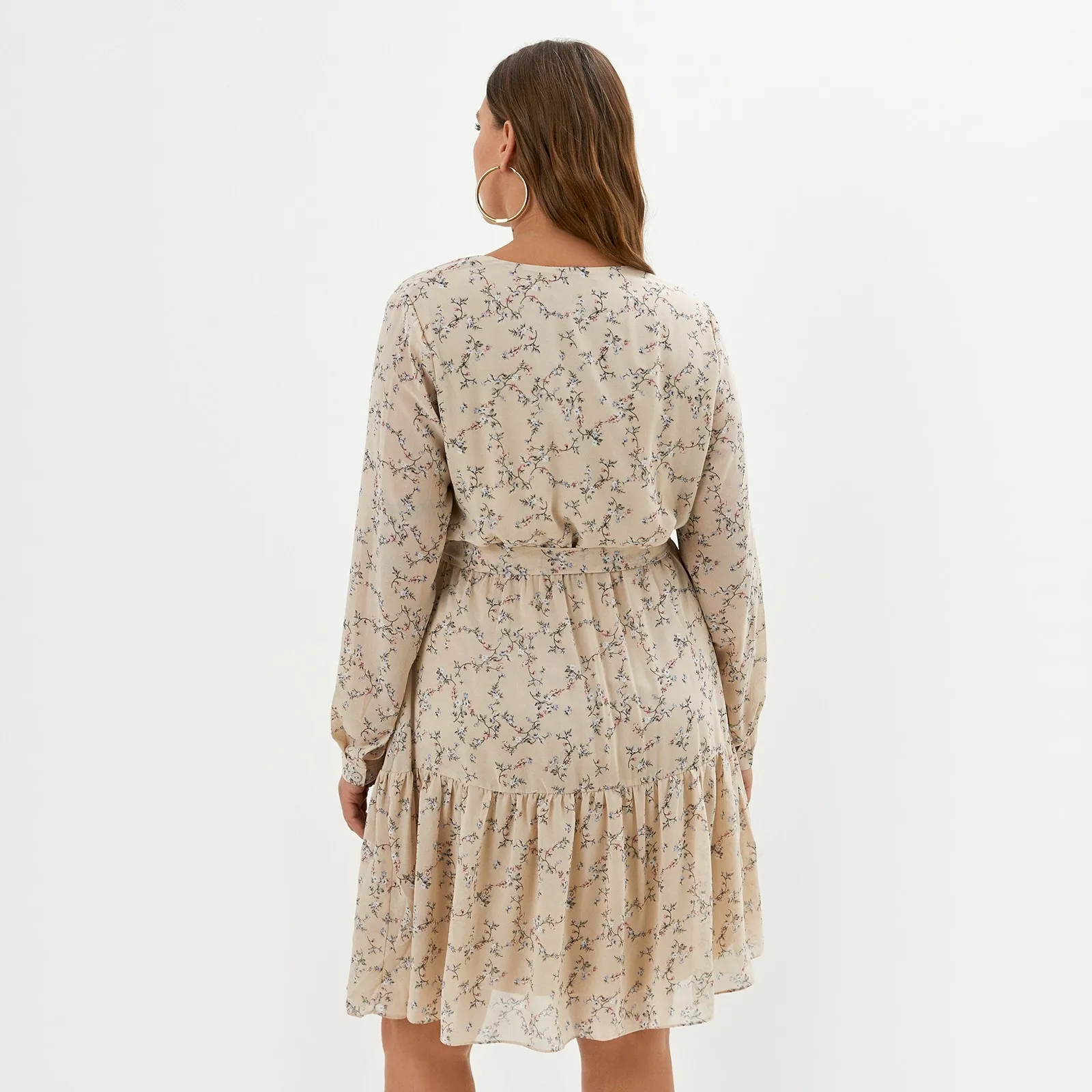 Платье женское MIST plus-size р.58 бежевый