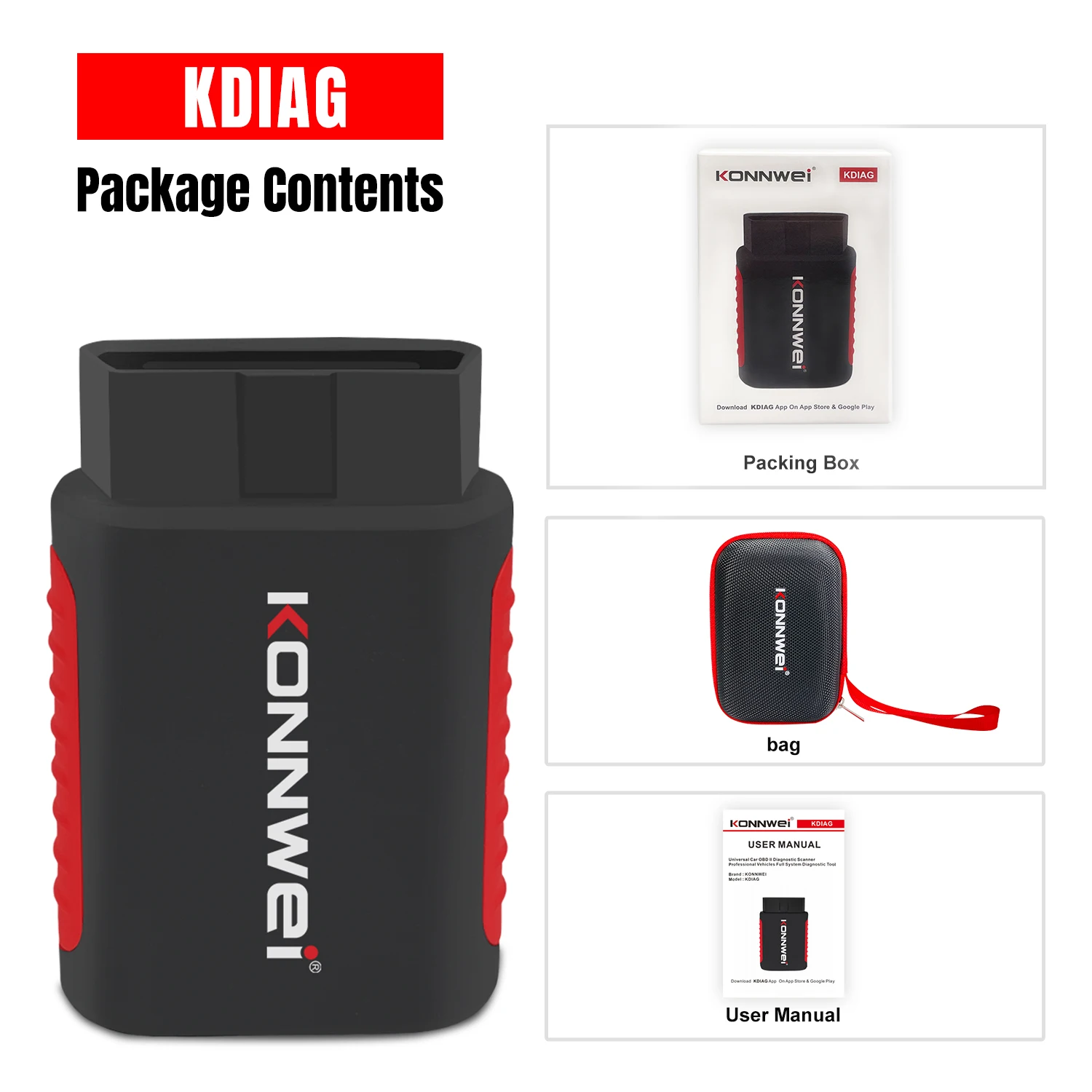 

2025 KONNWEI KDIAG Полная система Автомобильный сканер Obd2 15 + Сброс Сервис OBD2 Диагностический инструмент Кодирование ЭБУ Активный тест Диагностические инструменты